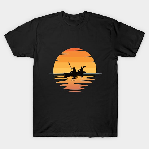 Kayaking - Tandem Kayakers T-Shirt by Kudostees